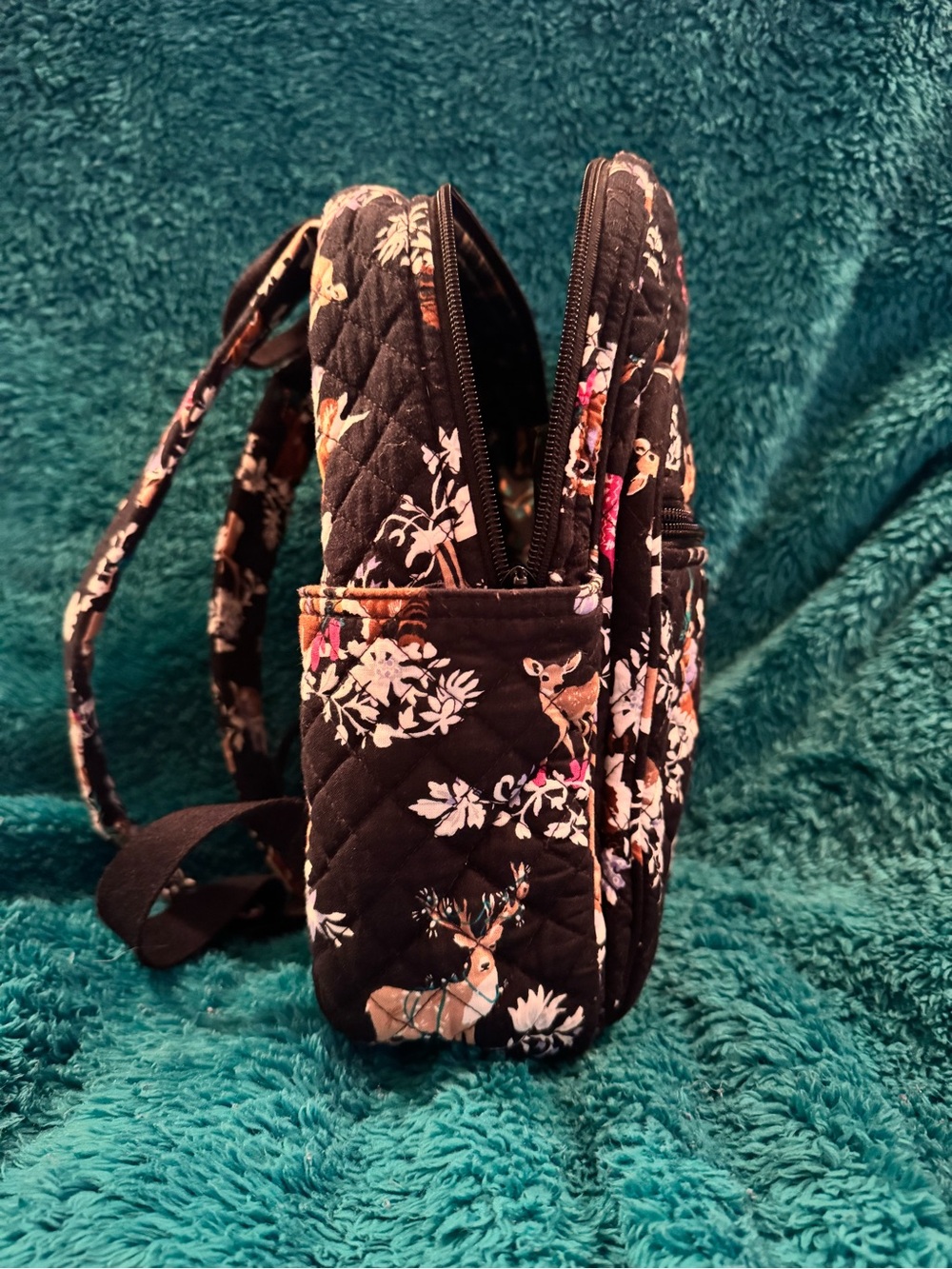 Vera Bradley Merry Mischief Quilted Backpack - Picture 3 of 6